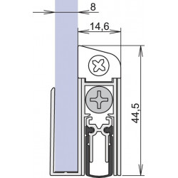 Joint de porte Schall-Ex® GS-8 1-407 1-s.L.1208mm Alu anodisé.GLT ATHMER