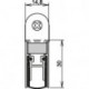 Joint de porte Schall-Ex® DUO L-15 WS 1-382 2-s.L.833mm Alu anodisé.HLT ATHMER