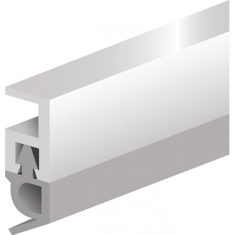 Rail d'étanchéité PTS-AR longueur 2100 mm largeur 5 mm plastique marron clair avec lèvre PVC souple ELLEN