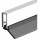 Rail d'étanchéité PTS-UL-ZK longueur 2100 mm largeur 6 mm autocollant en plastique blanc large lèvre en PVC souple ELLEN