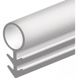 Joint de butée de porte 104 longueur 100 m pour fraisage en flan silicone D. 6 mm gris