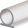 Joint de butée de porte profil oméga 137 longueur 25 m largeur 8 mm silicone blanc nu