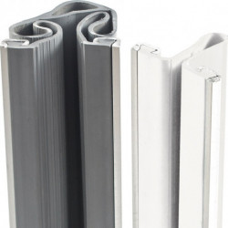 Profil de protection Longueur extérieure 2000 mm pour usage extérieur Profilé en caoutchouc couleur store enrouleur protecteur gris ELLEN