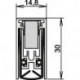 Joint de porte Schall-Ex® L-15/30 WS 1-880 1-s.L.1208mm Alu anodisé.HLT ATHMER