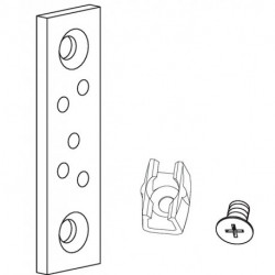 Guide de tirant avec goujon adapté pour tirant 8 mm, surface galvanisée GEZE