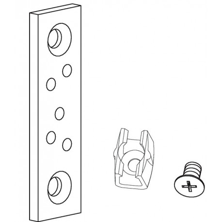 Guide de tirant avec goujon adapté pour tirant 8 mm, surface galvanisée GEZE
