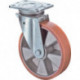 Rouleau de renvoi D. de la roue 160 mm cap. charge 300 kg avec plaque de fixatio