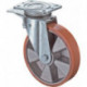 Roulette orientable avec frein D. de la roue 125 mm cap. charge 200 kg avec plaq