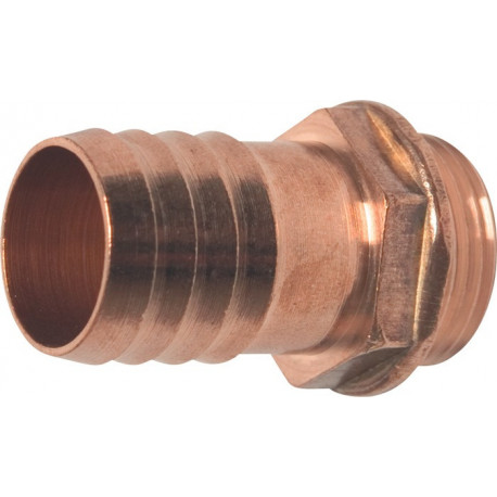 Embout mâles avec raccord pour tuyau laiton taille du tuyau 25 mm filetage extér (Par 10)