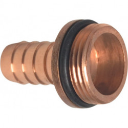 Embout mâles avec raccord pour tuyau laiton taille du tuyau 25 mm filetage extér (Par 10)