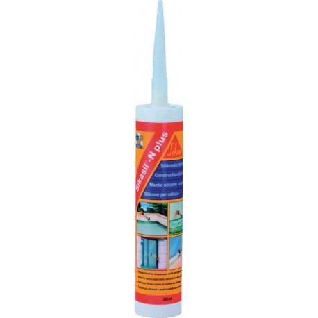 Mastic silicone SIKASIL N plus noir 300 ml cartouche SIKA (Par 12)