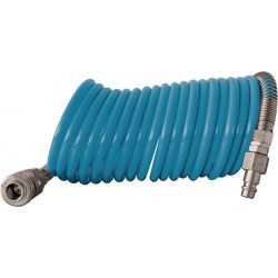 Set de tuyaux spiralés D. intérieur 4 mm D. ext. 6 mm longueur 25 m raccord DN