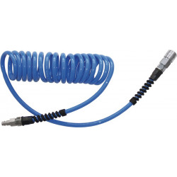Set de tuyaux spiralés D. intérieur 5 mm D. ext. 8 mm longueur 75 m raccord DN