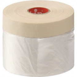 Masque en crèpe fin 332-qualité professionnelle longueur 33 m largeur 550 mm rou (Par 12)