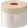 Masque en crèpe fin 332-qualité professionnelle longueur 33 m largeur 550 mm rou (Par 12)