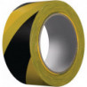 Ruban de signalisation Extra 339 PVC noir/jaune longueur 33 m largeur 50 mm roul