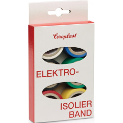 Kit de rubans isolants électriques 302 6 pièces longueur chacun 3,3 m largeur 19 mm Ktr. COROPLAST (Par 10)