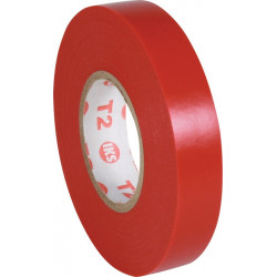 Ruban pour isolation électrique PVC 15mmx33m rouge
