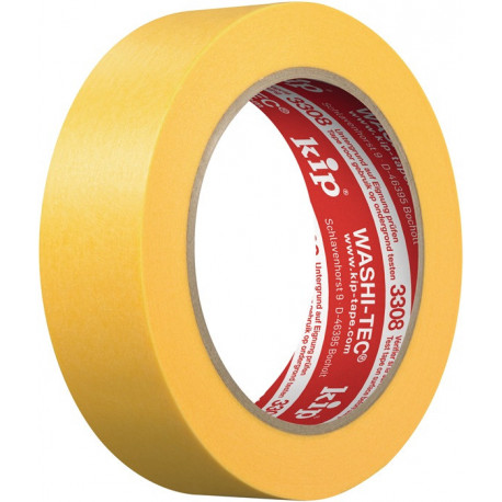 Ruban de recouvrement 3308 WASHI-TEC® Premium PLUS lisse jaune longueur 50 m lar (Par 32)