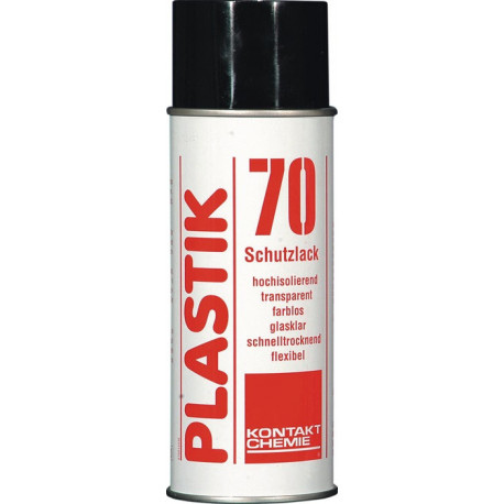 Vernis protecteur pour circuits imprimés PLASTIQUE 70 incolore 200 ml bombe aérosol KONTAKT CHEMIE (Par 12)