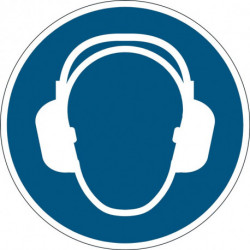 Pictogramme d'obligation ASR A1.3/DIN EN ISO 7010 utiliser protection auditive 4 (Par 5)