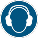 Pictogramme d'obligation ASR A1.3/DIN EN ISO 7010 utiliser protection auditive 4 (Par 5)