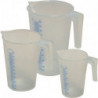 Set de gobelets Degrésués 1/2/5 l 3 pièces PP MATO