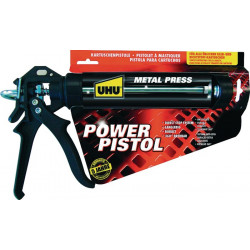 Presse à cartouche POWER PISTOL métal rotatif sur 360 degrés UHU (Par 6)