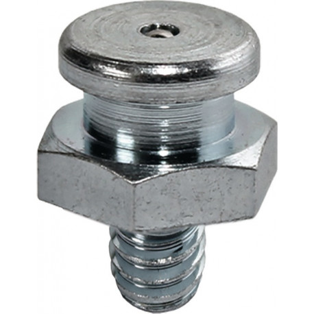 Embout de graissage à tête plate standard DIN3404 M8 x 1 mm forme A SW 17 mm set SAMOA HALLBAUER (Par 100)