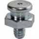 Embout de graissage à tête plate standard DIN3404 M10 x 1 mm forme A SW 17 mm se (Par 100)