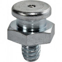 Embout de graissage à tête plate standard DIN3404 M10 x 1 mm forme A SW 17 mm se (Par 100)