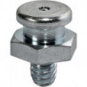 Embout de graissage à tête plate standard DIN3404 M10 x 1 mm forme A SW 17 mm se (Par 100)