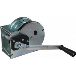 Treuil à câble force traction 900 kg D. corde 6 mm Logement de la corde 19 m fre