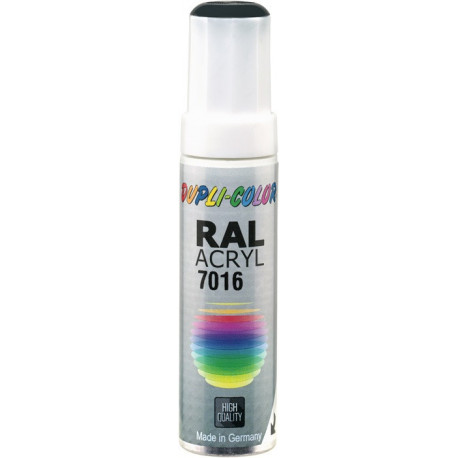 Crayon à vernis gris anthracite brillant RAL 7016 12 ml 12 ml tige DUPLI-COLOR (Par 30)
