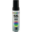 Crayon à vernis noir foncé brillant RAL 9005 12 ml 12 ml tige DUPLI-COLOR (Par 30)