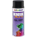 Bombe de peinture de couleur AEROSOL Art noir foncé brillant RAL 9005 400 ml bom (Par 6)