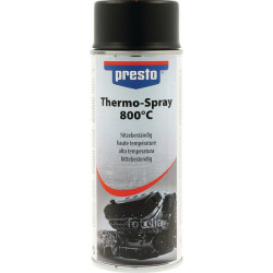 Spray de peinture thermique Profi 800 deTaille C noir 400 ml bombe aérosol PRESTO (Par 6)