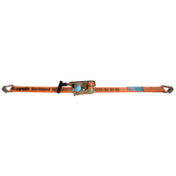 Sangle d'amarrage DoRapInt longueur 8 m largeur 50 mm sauterelle + crochet pointu