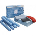 Set d’urgence Huile contenu 50 pièces avec gants lie jusqu’à maxi. 50 l set PROMAT CHEMICALS