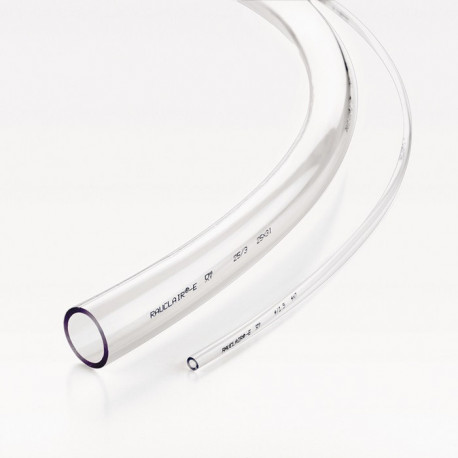 Tuyau en PVC RAUCLAIR-E D. intérieur 13 mm longueur 50 m 3 mm 19 mm rouleau REHA (Par 50)
