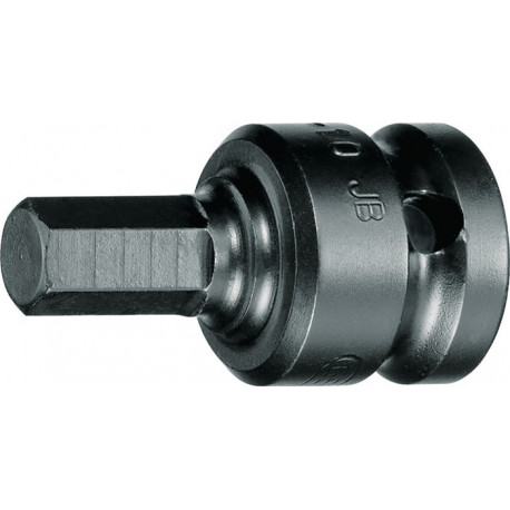 Douille pour clé à choc IN K 19 1/2 po. ouv. de clé 10 mm L. 44 mm GEDORE