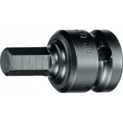Douille pour clé à choc IN K 19 1/2 po. ouv. de clé 14 mm L. 50 mm GEDORE