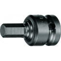 Douille pour clé à choc IN K 19 1/2 po. ouv. de clé 14 mm L. 50 mm GEDORE