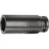 Jeu d'embout de clé à douille forte démult. K 19 L 1/2 ” ouv. de clé 10 mm L. 77 mm
