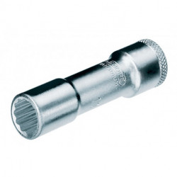 Jeu de clés à douille D 30 L 3/8 po. 12 pans ouv. de clé 22 mm longueur 635 mm