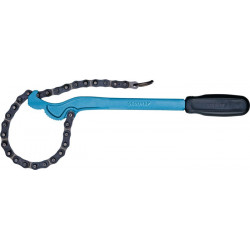 Clé à chaîne 120 longueur tot. 355 mm envergure 17-114 mm pour canalisations 3/8-4 po. acier spécial au chrome-vanadium GEDORE