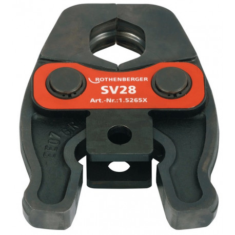 Mâchoire de presse Compact V/SV 19 kN largeur nominale 15 mm métal/métal non ferreux adapté à ROMAX Compact ROTHENBERGER