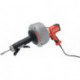 Machine nettoyage de tuyaux électrique K-45 AF- 5 longueur de la spirale 7,6/10,7 m D. des spirales 8/10 mm RIDGID