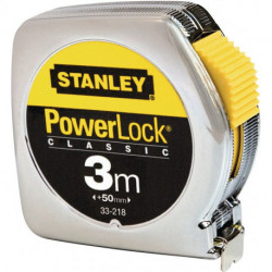 Mètre-ruban de poche PowerLock® longueur 3 m largeur 127 mm mm/cm EG II clip en