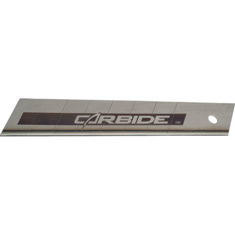 Lame cassable Carbure largeur des lames 18 mm 50 pièces/distributeur STANLEY